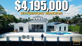 Inside a $4195000 WATERFRONT MANSION FLORIDA  Luxury Home Tour  Peter J Ancona