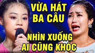 Cả Trường Quay ĐIẾNG HỒN Khi Cô Bé VỪA HÁT BA CÂU Nhìn Xuống AI CŨNG KHÓC  TUYỆT ĐỈNH SONG CA NHÍ