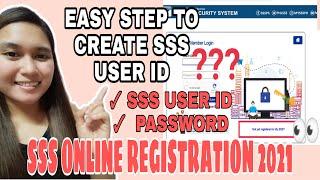 CREATE YOUR SSS USER ID # ONLINE TAGALOG  PAANO MAGKAROON NG USER ID AT PASSWORD SA SSS ONLINE