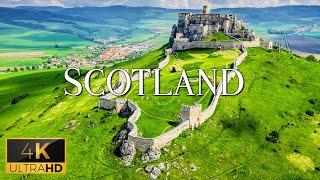 FLYING OVER SCOTLAND 4K Video UHD - Relaxing Music With Stunning Beautiful Nature Film For Reading