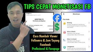 CARA DAPAT UANG DI FB 2024  TIPS AGAR CEPAT MONETISASI FACEBOOK PRO & FANSPAGE