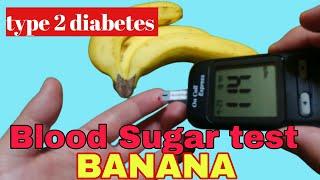 type 2 diabetes. Blood sugar experiment VS Banana【血糖値実験バナナ】