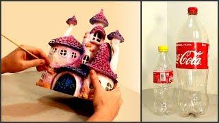 DIY Whimsy Fairy House Lamp Using Coke Plastic Bottles