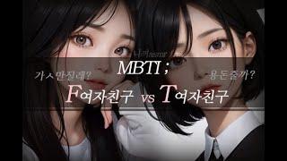 Eng Subㅣ여자asmrㅣMBTIㅣ F여친vs T여친ㅣkorean girl asmr talkingㅣroleplay asmr eng sub