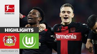 Leverkusen Remains Unstoppable  Bayer Leverkusen - Wolfsburg 2-0  Highlights  MD 25 – Bundesliga