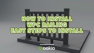 Easy steps to install wood plastic composite WPC railing