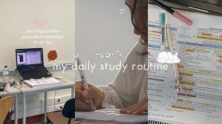 STUDY VLOG･ﾟ my productive routine for a calm study day ️