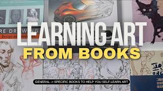 The Books I Use to Self-Learn Art --- general to specific