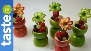 How to make apple fruit cups  taste.com.au