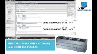 Lesson#8 Shift Registers Shift Bit Right TIA Portal_Part 1