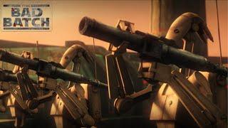 Battle Droids defend Desix against the Empire  Star Wars The Bad Batch Season 2 Episode 3