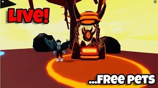 FREE PET GIVEAWAY in Clicker Simulator Live Hell Island
