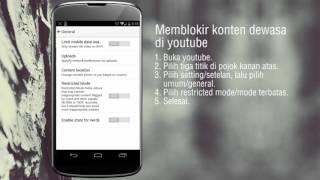 Cara memblokir konten video dewasa youtube di smartphone