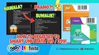 HOW TO REGISTER TO SMART UNLI DATA 149399 TIPS AND GUIDE  INKfinite