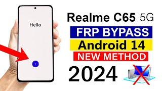 Realme C65 5G  Google Account FRP Bypass - ANDROID 14 Without Pc