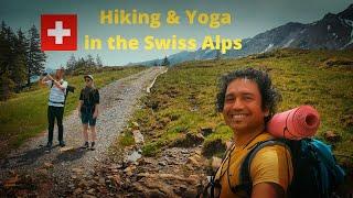 INDIAN HIKING IN THE SWISS ALPS  MOST SCENIC HIKE EVER  MALAYALAM EUROPE  Yoga in the Alps