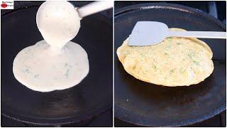 Jowar Flour Garlic Paratha With Liquid Dough - No Rolling - No Kneading Paratha - No MaidaNo Wheat