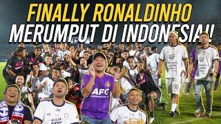 RAYYANZA PERDANA NONTON LANGSUNG?? RONALDINHO BIKIN GEGER SATU STADION