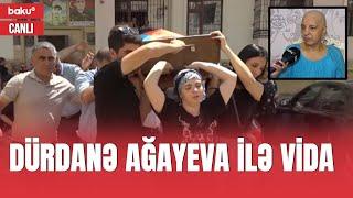 Xocalı şahidi Dürdanə Ağayeva ilə vida mərasimi - CANLI