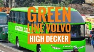 Green Line Paribahan  Volvo High Deck bus  Interior & exterior full review