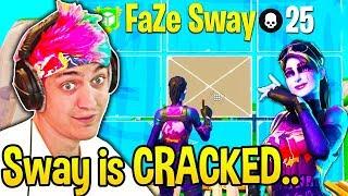 Ninja *SPECTATES* FaZe SWAY Cant BELIEVE How FAST His 90s and EDITS are