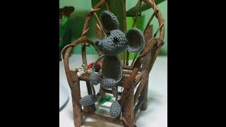 Мышка вязаная крючком мастер класс.amigurumi crochet mouse