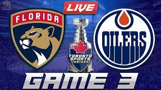 Florida Panthers vs Edmonton Oilers Game 3 LIVE Stream Game Audio  NHL Stanley Cup Finals Hangout