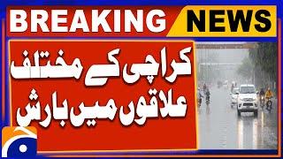 Rain in Different Areas of Karachi - Rain Update  Breaking News