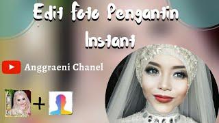 Tutorial Edit Foto Pengantin Instan