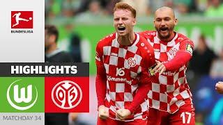 Mainz Save Themselves  VfL Wolfsburg - 1. FSV Mainz 05 1-3  Highlights  Matchday 34 – Bundesliga