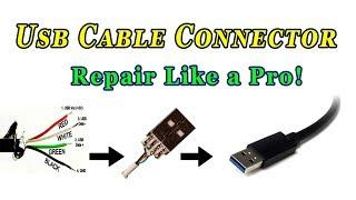 How To Repair Usb Cable Connector 100% Fix   Repair Usb Cable