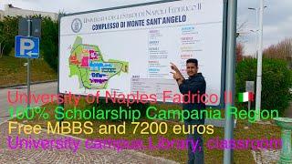 Free MBBS  full Tour  University of Naples federico II Italy  120% scholarship