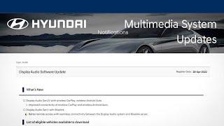 Multimedia System Updates  Bluelink®  Hyundai