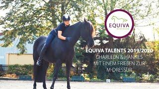 EQUIVA Talents - Charleen & Hannes mit einem Friesen zur M-Dressur