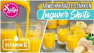 Abwehrkräfte stärken - Ingwer Kurkuma Zitronen Shots  Sallys Welt