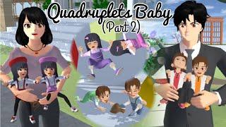 Quadruplets Baby  Part 2  Sad Story  Sakura School Simulator