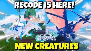 RECODE EARLY ACCESS NEW CREATURES+GIVEAWAY  Creatures of Sonaria