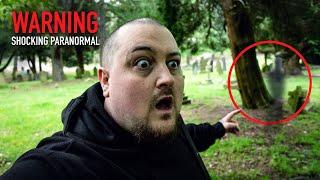 HE was SCREAMING to GET OUT in this Haunted Cemetery  Shocking Paranormal Activity