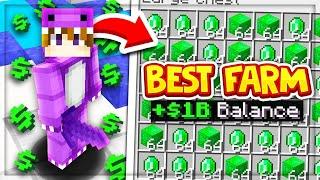 INSANE NEW MONEY FARM makes BILLIONS on BEST SKYBLOCK SERVER  New Minecraft SKYBLOCK SERVER