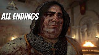 Assassins Creed Valhalla Siege of Paris DLC ALL ENDINGS - Kill Vs Spare The Mad King Charles