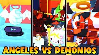 TODA LA ACTUALIZACION ANGELES VS DEMONIOS EN PET SIMULATOR 99 DE ROBLOX