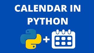 Howto Whole Year Calendar in Python #shorts