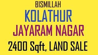 Kolathur Jayaram Nagar Land For Sale 2400 Sqft