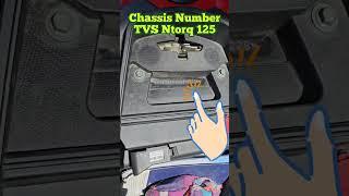 TVS Ntorq 125 ka chassis number kaha hota hai  TVS NTORQ 125  VIN TVS Ntorq  Chassis Number  TVS