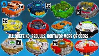 ALL QUETZIKO RUDR REGULUS ROKTAVOR AND GLORY REGNAR R7 QR CODES BEYBLADE BURST APP  TOTAL BURST