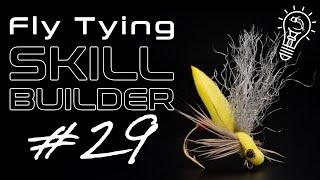 Fly Tying Skill Builder #29  Scissor Angles Rubber Legs On NYMPHS and Deer Hair Spinner Wings