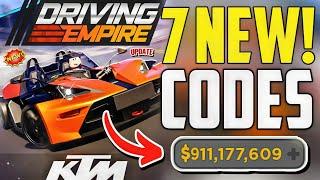 ️AUDICODES️DRIVING EMPIRE ROBLOX REDEEM CODES 2024 -DRIVING EMPIRE CODES