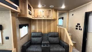 Lakota Toy Hauler with RECLINERS on the Riser Wall