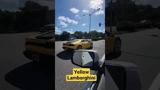 Yellow #Lamborghini in Traffic #Sportscars #Italia