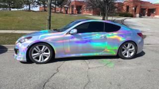 Incredible holographic chrome vinyl wrapped by @CKWRAPS www.ckwrapsmiami.com